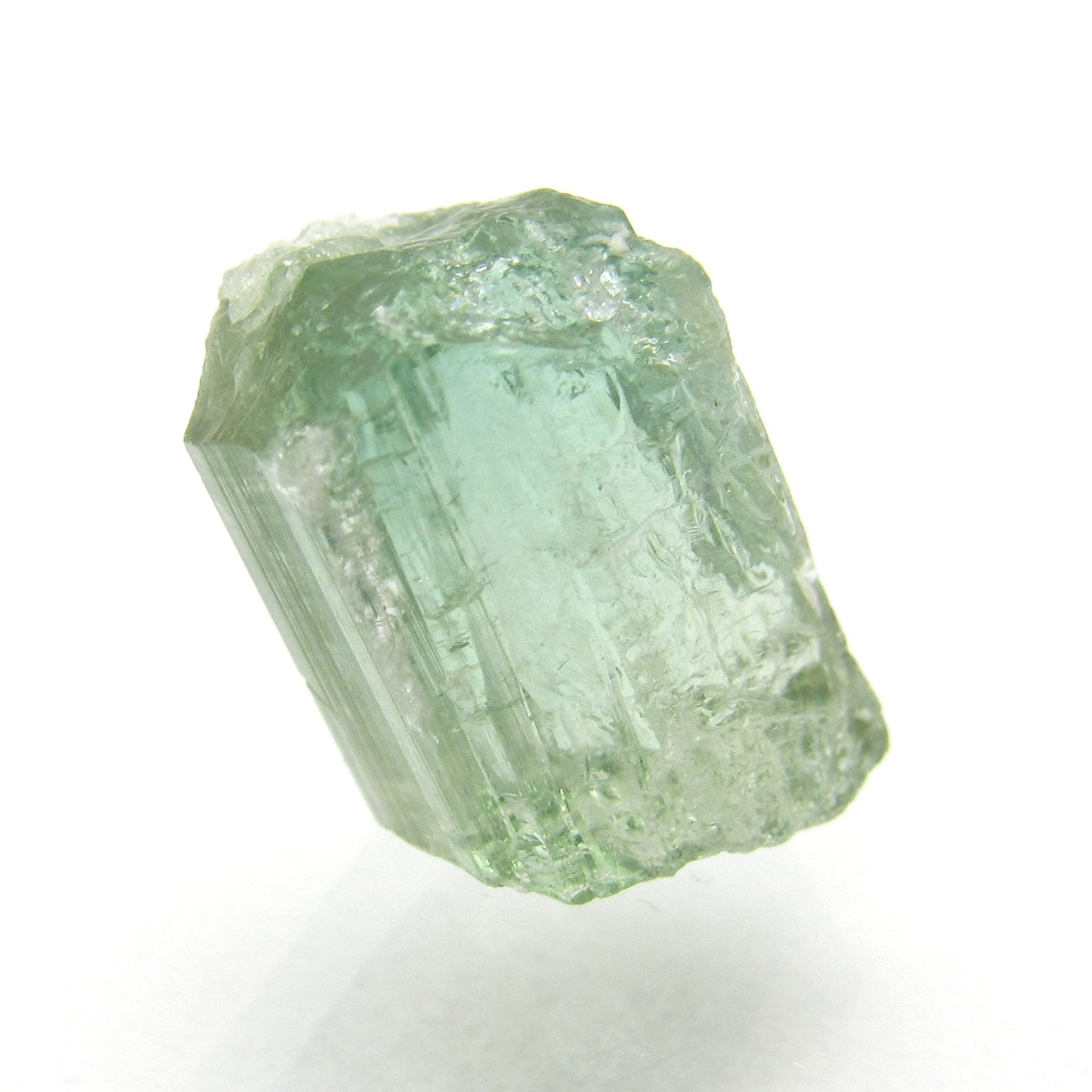 6.6 Carats Green Tourmaline Crystal Specimen Natural Gemstone Brazil Brazillian Authentic Stick One Of A Kind Rare Perfect For Wire Wrapping