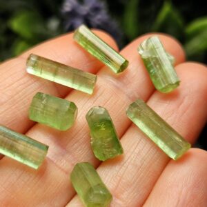 Apple Green Tourmaline Crystal, Terminated Green Gemstone Specimen Apple Green Tourmaline Crystal, Terminated Green Gemstone Specimen