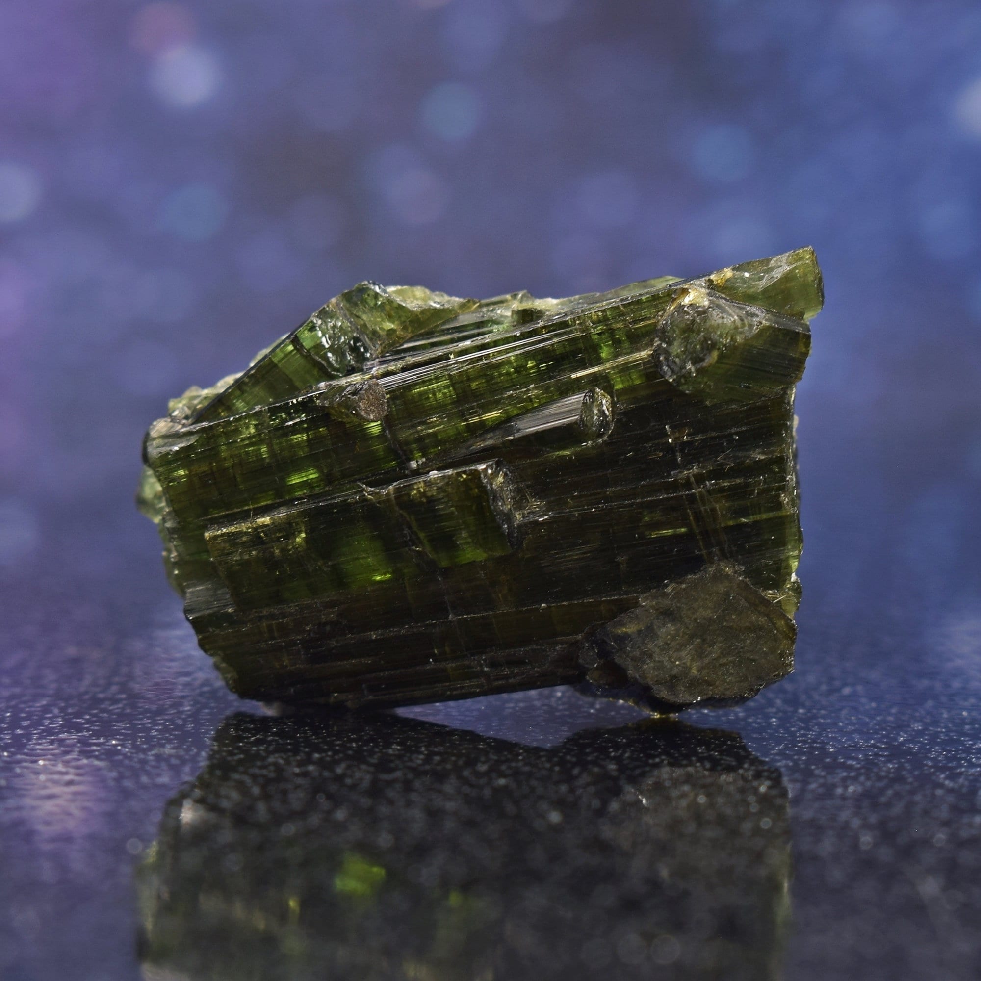 Green Tourmaline Cluster From Brazil , 1.56" , 18.4 Grams Green Tourmaline Cluster From Brazil , 1.56" , 18.4 Grams