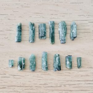 Raw Green Tourmaline Crystal Lot: Natural Gemstone Pieces (5.7G) Raw Green Tourmaline Crystal Lot: Natural Gemstone Pieces (5.7G)