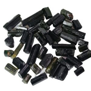 Dark Green Tourmaline Rough: Uncut Pencil Crystals for Jewelry Making Dark Green Tourmaline Rough: Uncut Pencil Crystals for Jewelry Making