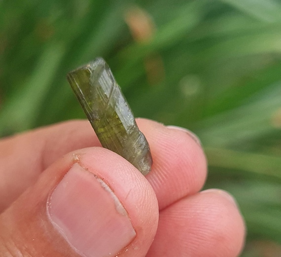 Raw Green Tourmaline Gemstone: October Birthstone, Jewelry Making