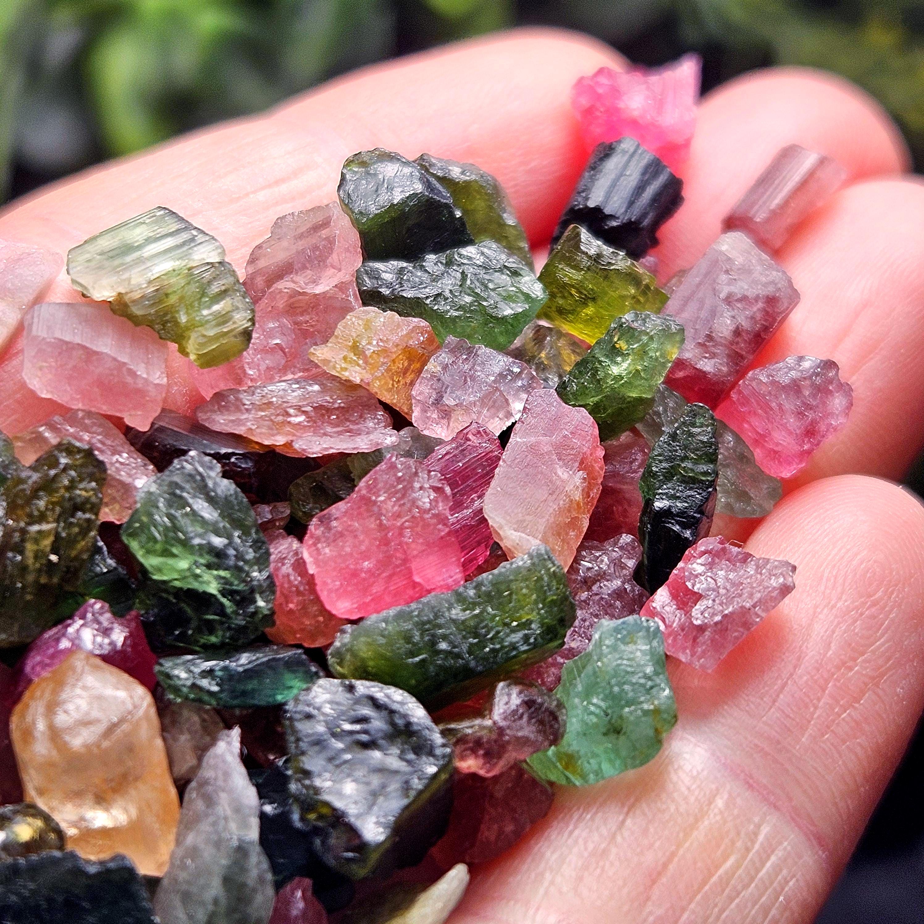 Pink & Green Tourmaline "candy" Bulk Crystals, Choose Your Size, Brazilian Raw Tourmaline Specimens Pink & Green Tourmaline "candy" Bulk Crystals, Choose Your Size, Brazilian Raw Tourmaline Specimens