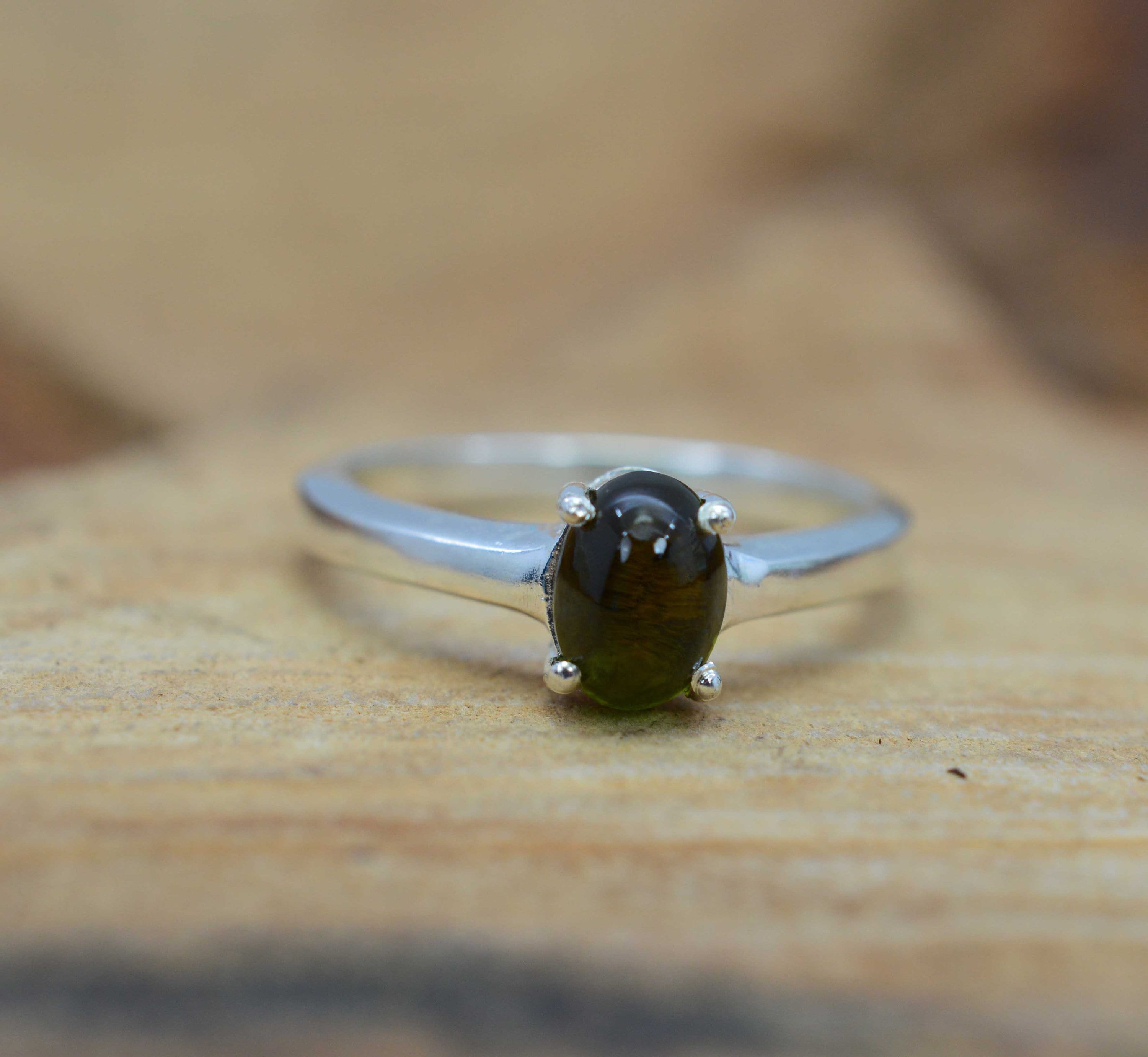 Green Tourmaline 925 Sterling Silver Gemstone Jewelry Ring Green Tourmaline 925 Sterling Silver Gemstone Jewelry Ring