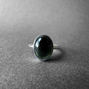 Cute Green Chrome Tourmaline Silver Ring, Chrome Tourmaline Silver Ring Size 7, Forest Green Tourmaline, Solid And Bold Design, Gift For Her Cute Green Chrome Tourmaline Silver Ring, Chrome Tourmaline Silver Ring Size 7, Forest Green Tourmaline, Solid And Bold Design, Gift For Her