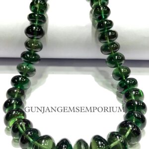 Green TOURMALINE Bead~~AAAA+ QUALITY~~Tourmaline Smooth Rondelle Beads Smooth Tourmaline Rondelle Tourmaline Stone Jewelry Tourmaline Beads