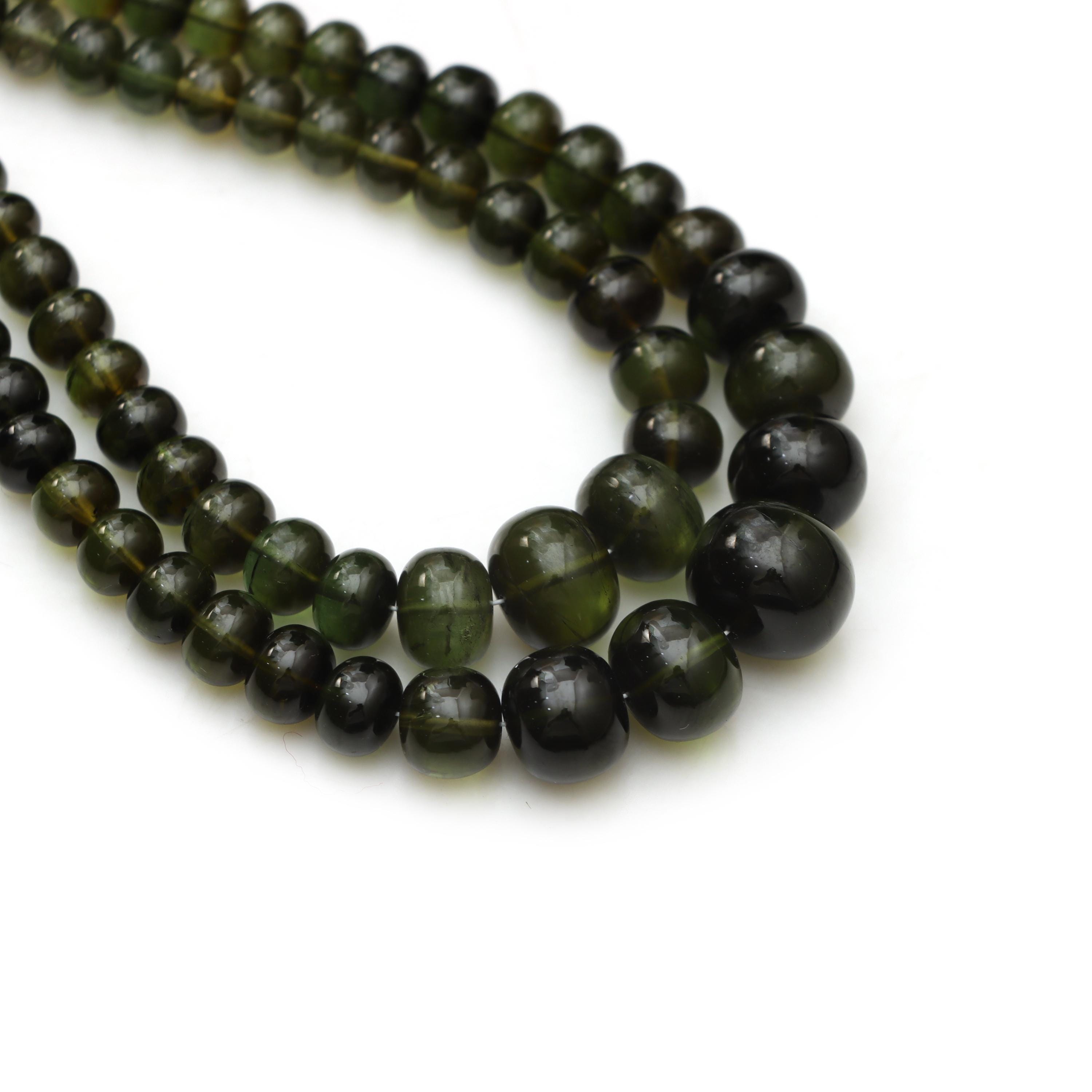 Green Tourmaline Smooth Rondelle Beads, 4.5 Mm To 12 Mm, Green Color Tourmaline, Tourmaline Jewelry Making Gemstone Beads, 18 Inches Strand Green Tourmaline Smooth Rondelle Beads, 4.5 Mm To 12 Mm, Green Color Tourmaline, Tourmaline Jewelry Making Gemstone Beads, 18 Inches Strand