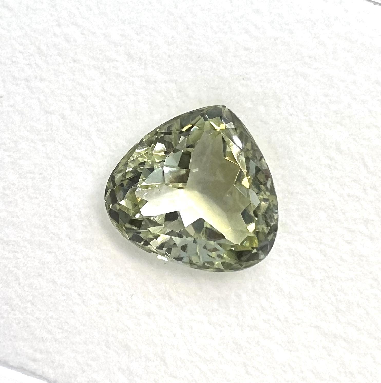 Green Tourmaline Heart Gemstone: October Birthstone, 6.65 Carat Green Tourmaline Heart Gemstone: October Birthstone, 6.65 Carat