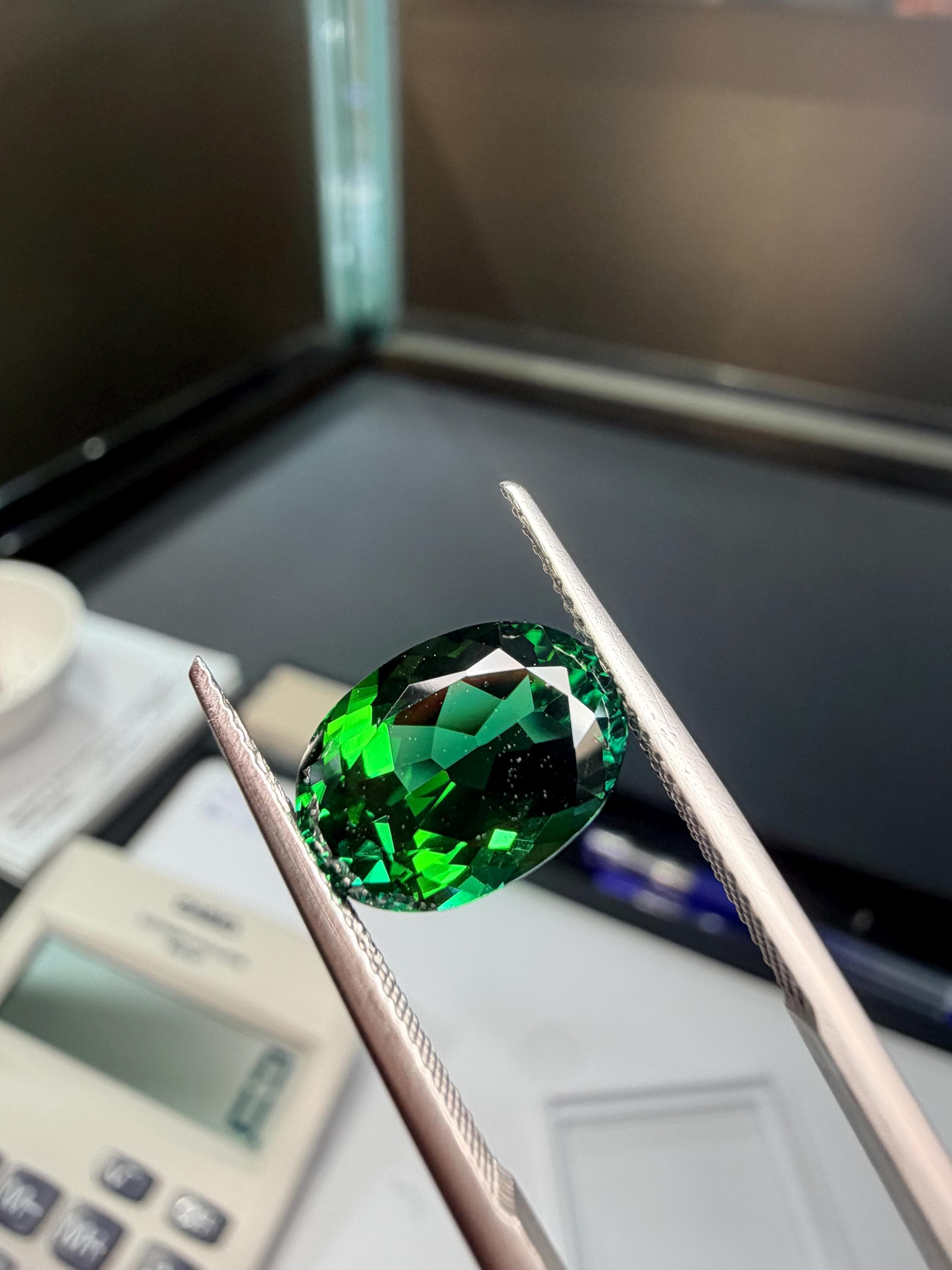 Natural Green Tourmaline Faceted, 4.80 Carat 11.60x9.60x6.30mm, Genuine Tourmaline For Making Jewelry, Loose Gemstone Natural Green Tourmaline Faceted, 4.80 Carat 11.60x9.60x6.30mm, Genuine Tourmaline For Making Jewelry, Loose Gemstone