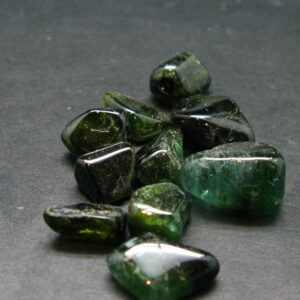 Rare Lot Of 10 Green Tourmaline Tumbled Stones From Brazil - 60.75 Carats