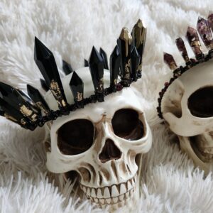 Hades crown - mythology crown - Greek mythology hades god cosplay - kings crown -  goth crystal crown - mens hades crown - Renaissance crown