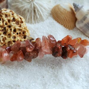 Handmade Red Agate Barrette – Natural Stone Hair Clip- Boho Hair Clip- Earthy Gemstone Accessory- Red Agate Hair Jewelry