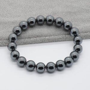 Non-Magnetic Hematite Bracelets Women Bracelets Men Bracelets Stone Bracelet 4mm 6mm 8mm 10mm 12mm 8''