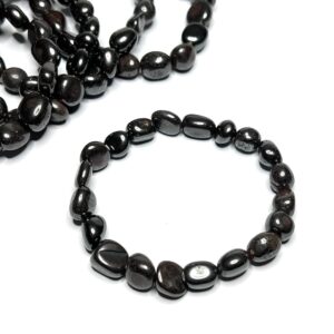 Hematite Tumbled Crystal Bracelet