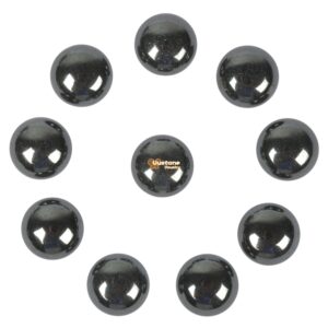 16mm Hematite Gemstone Round Flatback Cab Cabochon Stone Loose Stone Cab DIY Jewelry Making Stone