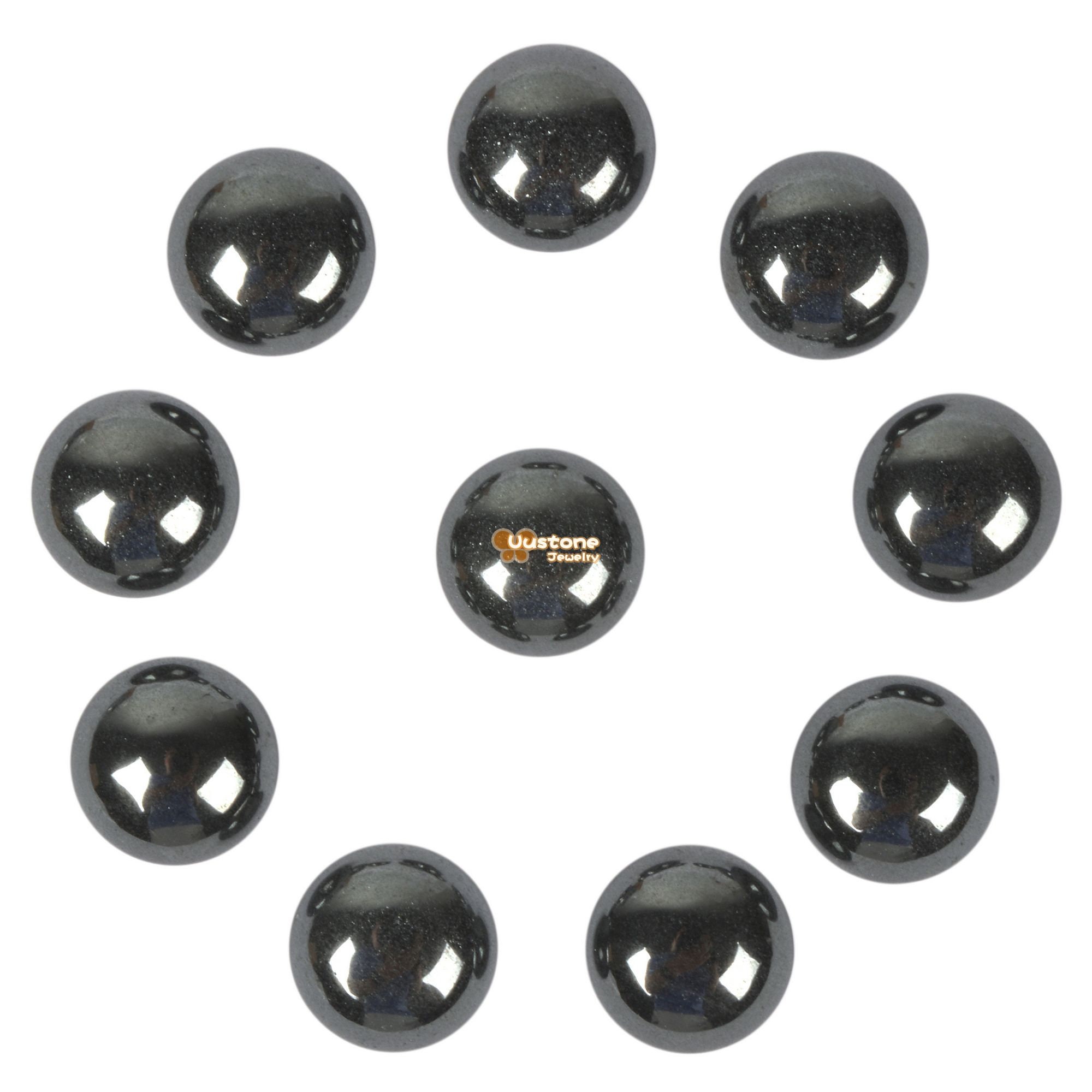 16mm Hematite Gemstone Round Flatback Cab Cabochon Stone Loose Stone Cab Diy Jewelry Making Stone 16mm Hematite Gemstone Round Flatback Cab Cabochon Stone Loose Stone Cab Diy Jewelry Making Stone