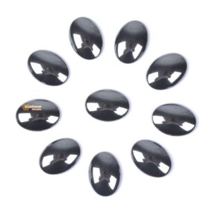 20mm Hematite oval flatback cab cabochon DIY jewelry making
