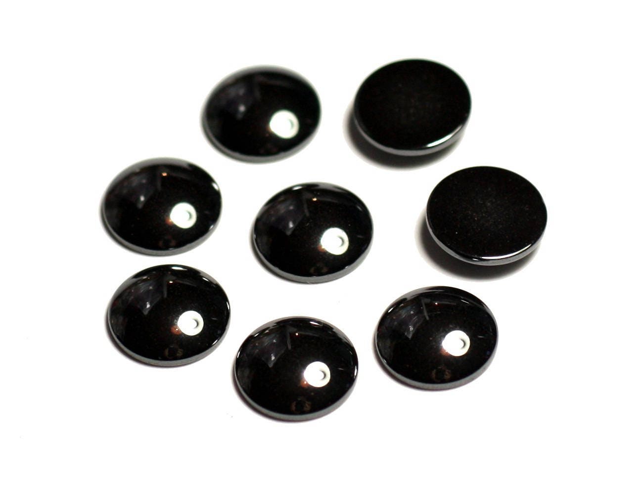 4pc - Cabochons Pierre - Hematite Rond 10mm - 4558550005281 4pc - Cabochons Pierre - Hematite Rond 10mm - 4558550005281