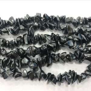 Natural Hematite 5-8mm Chips Genuine Loose Black Nugget Beads 15 inch Jewelry Supply Bracelet Necklace Material Support Wholesale