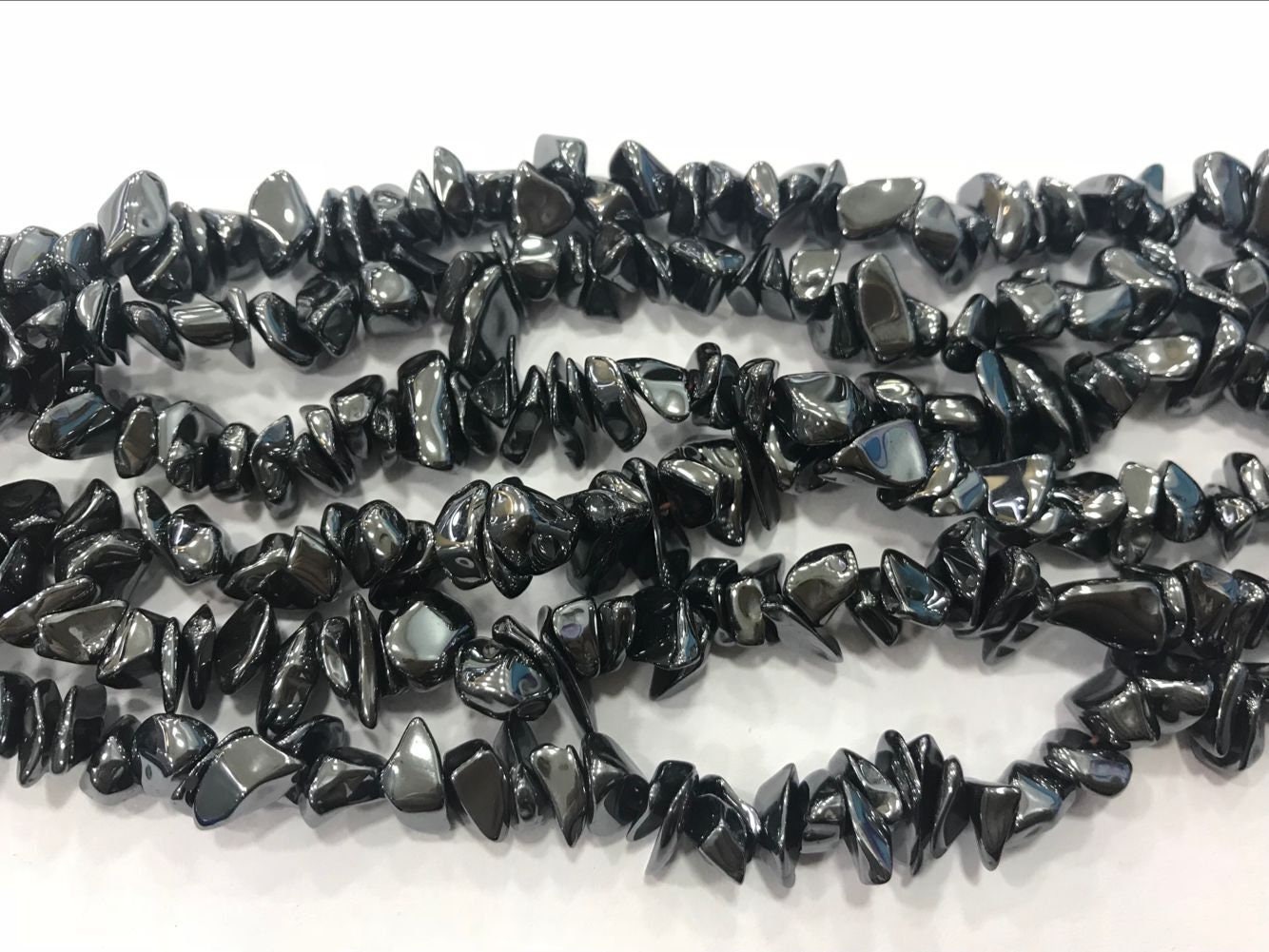 Natural Hematite 5-8mm Chips Genuine Loose Black Nugget Beads 15 Inch Jewelry Supply Bracelet Necklace Material Support Wholesale Natural Hematite 5-8mm Chips Genuine Loose Black Nugget Beads 15 Inch Jewelry Supply Bracelet Necklace Material Support Wholesale