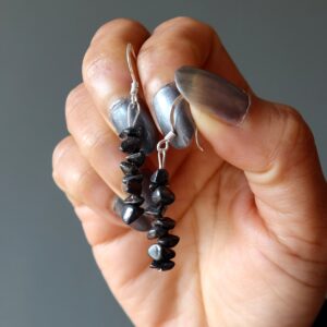 Hematite Earrings Positive Dangles