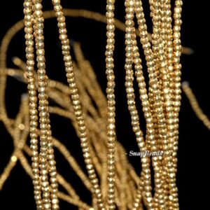 3mm Gold Hematite Gemstone, Gold, Faceted Round 3mm Loose Beads 16 inch Full Strand LOT 1,2,6,12 and 50 (90145595-148) 3mm Gold Hematite Gemstone, Gold, Faceted Round 3mm Loose Beads 16 inch Full Strand LOT 1,2,6,12 and 50 (90145595-148)