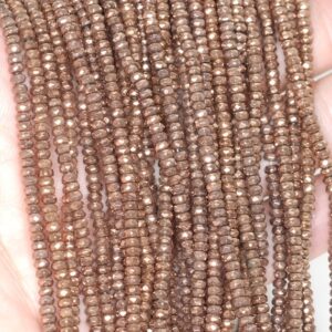 3x2mm Bronze Hematite Gemstone Bronze Faceted Rondelle Loose Beads 15.5 inch Full Strand LOT 1,2,6,12 and 50 (90189087-199) 3x2mm Bronze Hematite Gemstone Bronze Faceted Rondelle Loose Beads 15.5 inch Full Strand LOT 1,2,6,12 and 50 (90189087-199)