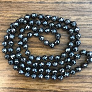hematite necklace 6mm 8mm gemstone beads necklace--64 inch strand hematite necklace 6mm 8mm gemstone beads necklace--64 inch strand