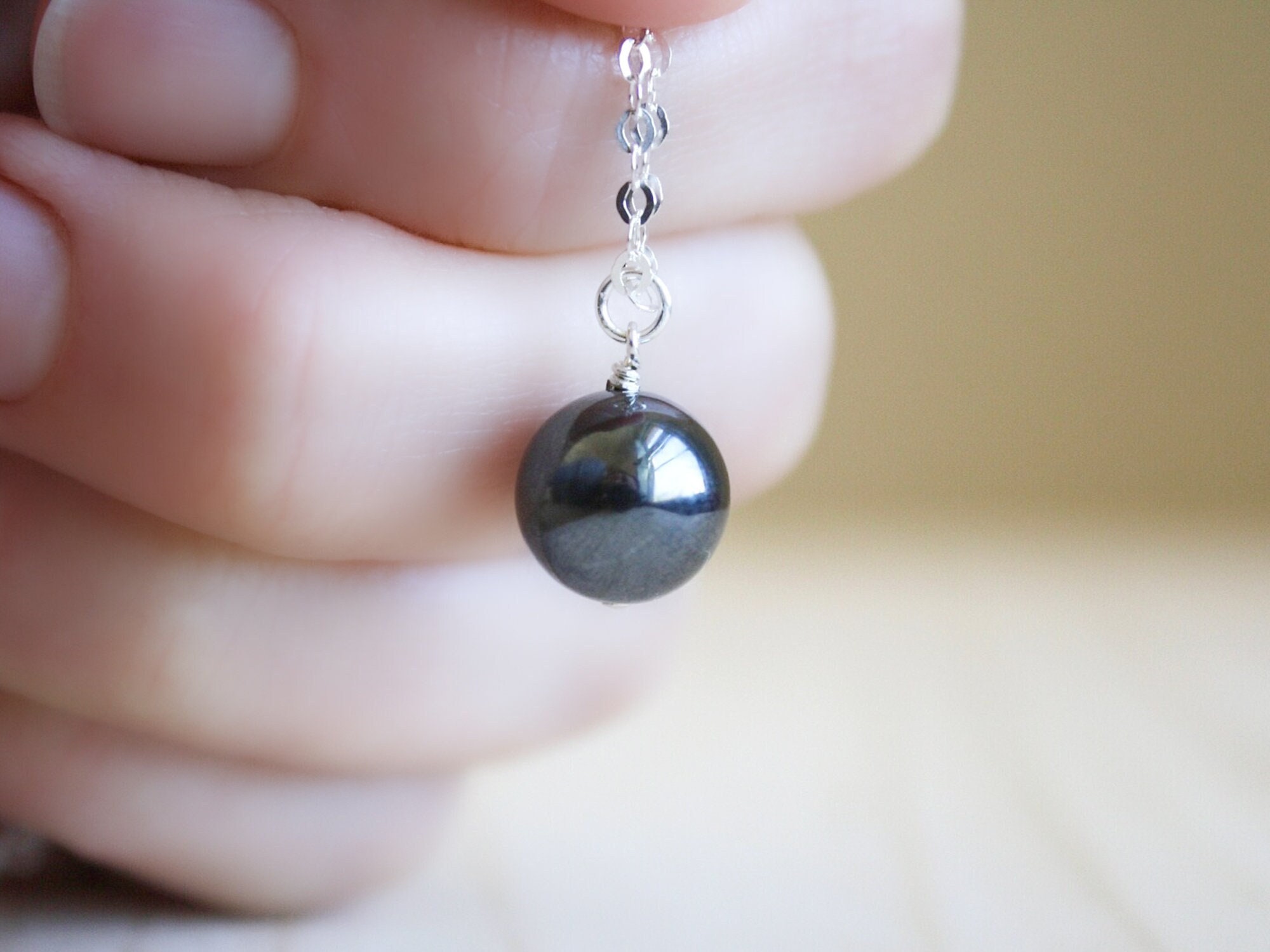 Anxiety Necklace  . Hematite Necklace In Sterling Silver