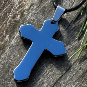 Hematite Cross, Healing Stone Necklace! Hematite Cross, Healing Stone Necklace!