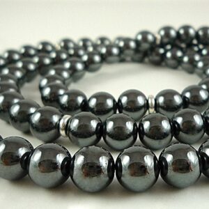 Long Hematite Necklace Silver Gray Gemstone Bead Necklace Charcoal Silver Jewelry Beaded Long Hematite Strand Long Hematite Necklace Silver Gray Gemstone Bead Necklace Charcoal Silver Jewelry Beaded Long Hematite Strand