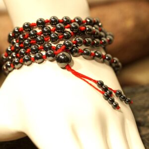 Hematite Mala • 108+ • 6mm • The Shield Of Ares Greek God • Courage • Strength • Deflect Negative Energy • Shield Of Protection • 4287 Hematite Mala • 108+ • 6mm • The Shield Of Ares Greek God • Courage • Strength • Deflect Negative Energy • Shield Of Protection • 4287