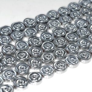 10mm Silver Hematite Gemstone Rose Flower Carved 10mm Loose Beads 16 Inch Full Strand Lot 1,2,6,12 And 50 (90185601-842)