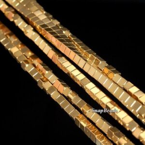 2mm Gold Hematite Gemstone Gold Square Cube 2x2mm Loose Beads 16 inch Full Strand LOT 1,2,6,12 and 50 (90114803-149) 2mm Gold Hematite Gemstone Gold Square Cube 2x2mm Loose Beads 16 inch Full Strand LOT 1,2,6,12 and 50 (90114803-149)