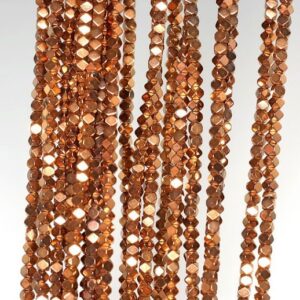 2mm Rose Gold Hematite Gemstone Octagon Cube 2x2mm Loose Beads 16 inch Full Strand LOT 1,2,6,12 and 50 (90185539-837) 2mm Rose Gold Hematite Gemstone Octagon Cube 2x2mm Loose Beads 16 inch Full Strand LOT 1,2,6,12 and 50 (90185539-837)