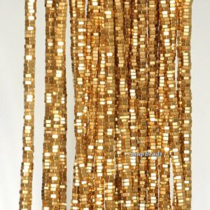 2x1mm Gold Hematite Gemstone Heishi Hexagonal Slice Loose Beads 15.5 inch Full Strand LOT 1,2,6,12 and 50 (90189098-199) 2x1mm Gold Hematite Gemstone Heishi Hexagonal Slice Loose Beads 15.5 inch Full Strand LOT 1,2,6,12 and 50 (90189098-199)