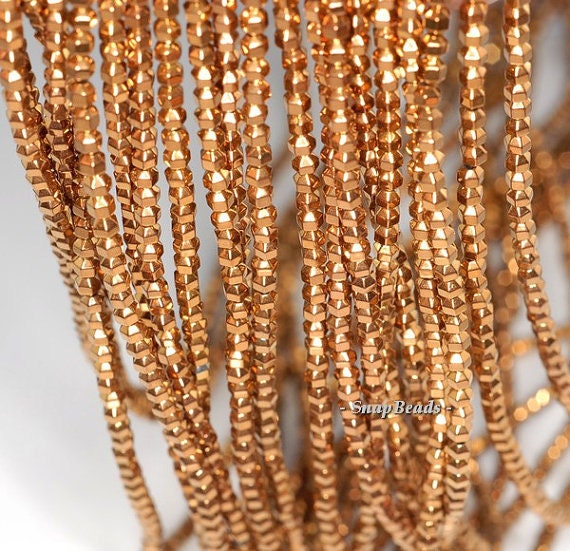 2x2mm Bronze Hematite Gemstone Dodecahedron Loose Beads 16 Inch Full Strand Lot 1,2,6,12 And 50 (90185750-840)