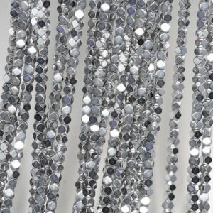 2x2mm Silver Hematite Gemstone Octagon Cube 2x2mm Loose Beads 16 inch Full Strand LOT 1,2,6,12 and 50 (90185544-837) 2x2mm Silver Hematite Gemstone Octagon Cube 2x2mm Loose Beads 16 inch Full Strand LOT 1,2,6,12 and 50 (90185544-837)