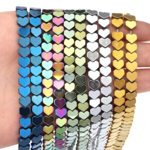 3mm 4mm 6mm Hematite Heart Shape Jewelry Making Loose Beads,diy Handmade Hematite Loose Heart Beads,one Strand 15", 2 Strands 3mm 4mm 6mm Hematite Heart Shape Jewelry Making Loose Beads,diy Handmade Hematite Loose Heart Beads,one Strand 15", 2 Strands