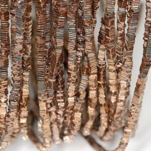 3x1mm Bronze Hematite Gemstone Heishi Square Slice 3x1mm Loose Beads 16 inch Full Strand LOT 1,2,6,12 and 50 (90185665-838) 3x1mm Bronze Hematite Gemstone Heishi Square Slice 3x1mm Loose Beads 16 inch Full Strand LOT 1,2,6,12 and 50 (90185665-838)