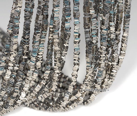 3x1mm Silver Hematite Gemstone Heishi Square Slice 3x1mm Loose Beads 16 Inch Full Strand Lot 1,2,6,12 And 50 (90185670-838) 3x1mm Silver Hematite Gemstone Heishi Square Slice 3x1mm Loose Beads 16 Inch Full Strand Lot 1,2,6,12 And 50 (90185670-838)