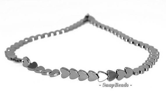 4mm Noir Black Hematite Gemstone Black Love Heart 4x4mm Loose Beads 16 Inch Full Strand Lot 1,2,6,12 And 50 (90147109-336)