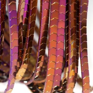 7x6mm Titanium Purple Hematite Gemstone Arrow 7x6mm Loose Beads 16 inch Full Strand LOT 1,2,6,12 and 50 (90185647-844) 7x6mm Titanium Purple Hematite Gemstone Arrow 7x6mm Loose Beads 16 inch Full Strand LOT 1,2,6,12 and 50 (90185647-844)