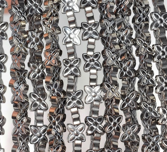 7x7mm Grey Hematite Gemstone Flower Butterfly 7x7mm Loose Beads 14 Inch Full Strand Lot 1,2,6,12 And 50 (90185621-843) 7x7mm Grey Hematite Gemstone Flower Butterfly 7x7mm Loose Beads 14 Inch Full Strand Lot 1,2,6,12 And 50 (90185621-843)