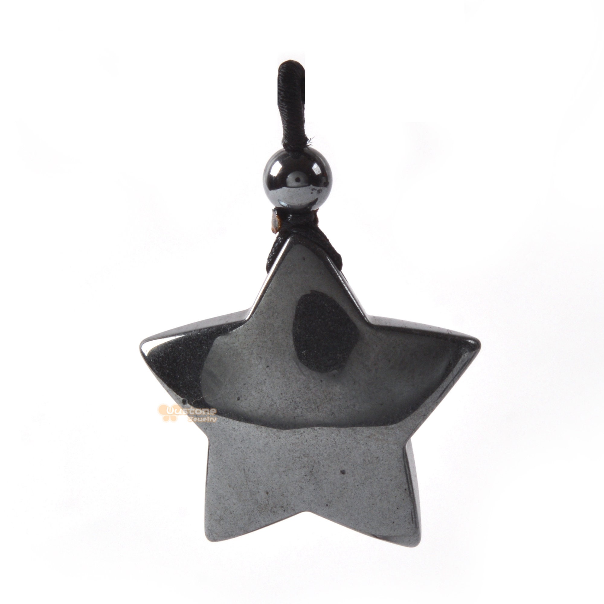 30mm Carved Hematite Gemstone Crystal Healing Star Stone Pendant 30mm Carved Hematite Gemstone Crystal Healing Star Stone Pendant