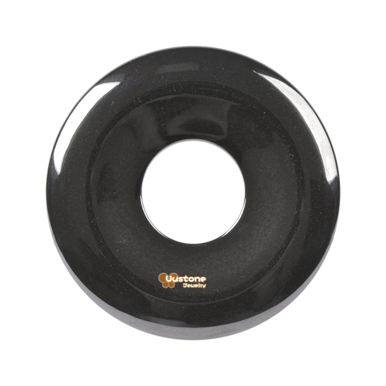 40mm Hematite Donut Focal Pendant Bead（big Hole）