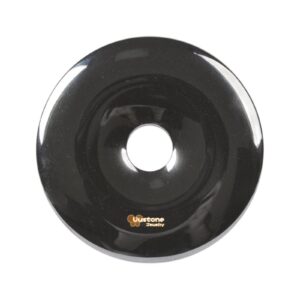 g3570.6 40mm Hematite donut focal pendant bead