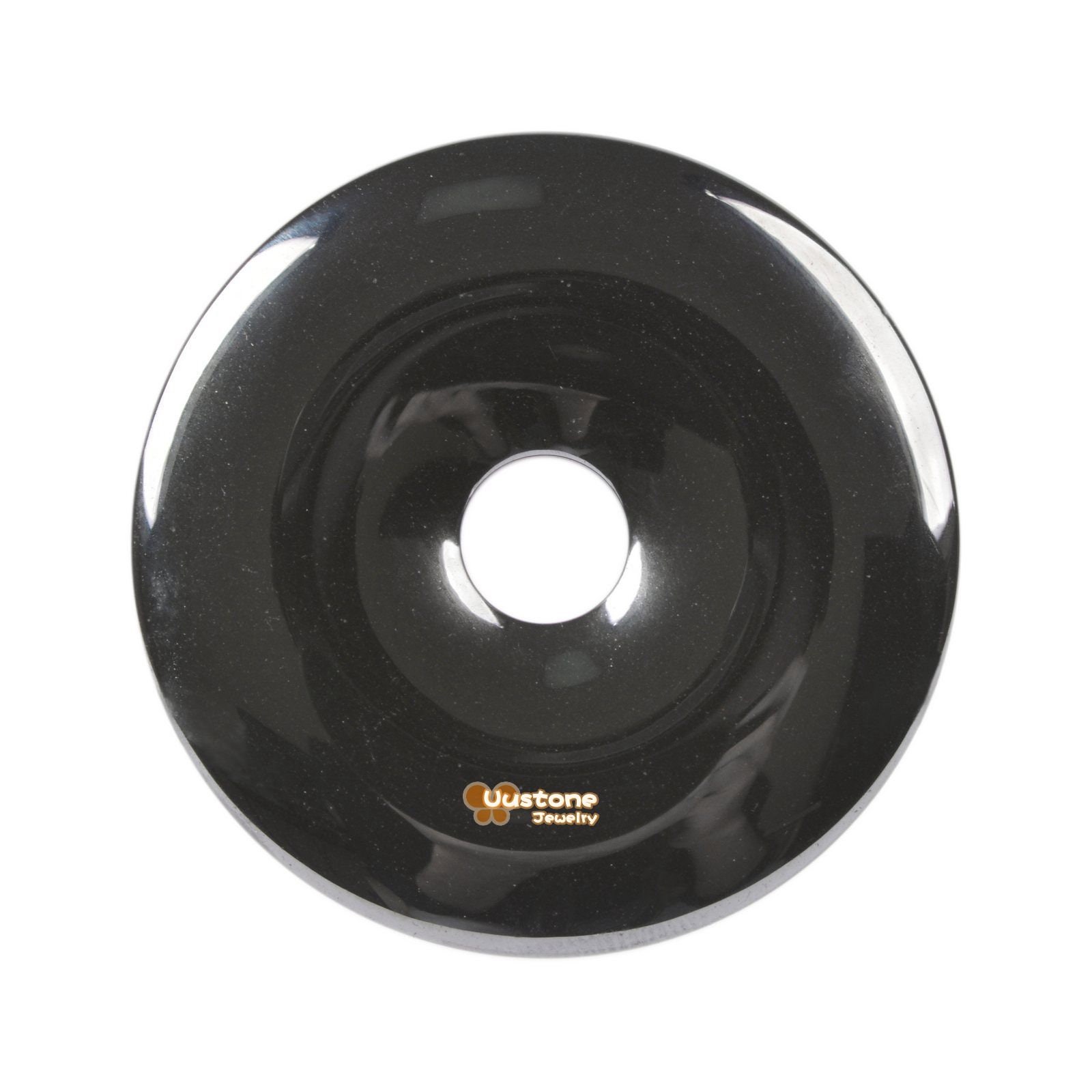 G3570.6 40mm Hematite Donut Focal Pendant Bead
