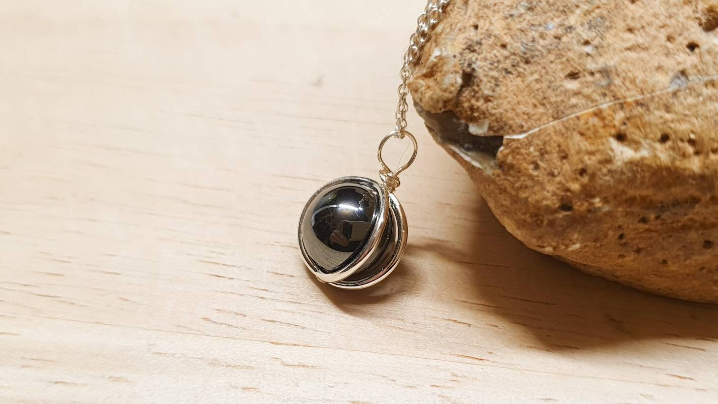 Minimalist Hematite Circle Pendant. Reiki Jewelry Uk. Grey Semi Precious Stone. 10mm Stone. Sterling Silver Necklaces For Women. Minimalist Hematite Circle Pendant. Reiki Jewelry Uk. Grey Semi Precious Stone. 10mm Stone. Sterling Silver Necklaces For Women.