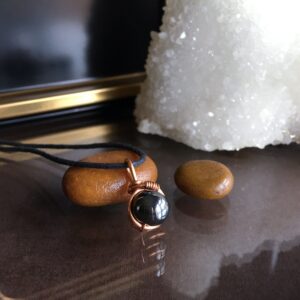 Minimalist Hematite Necklace: Jewelry Gifts, Pendants, Jewellery